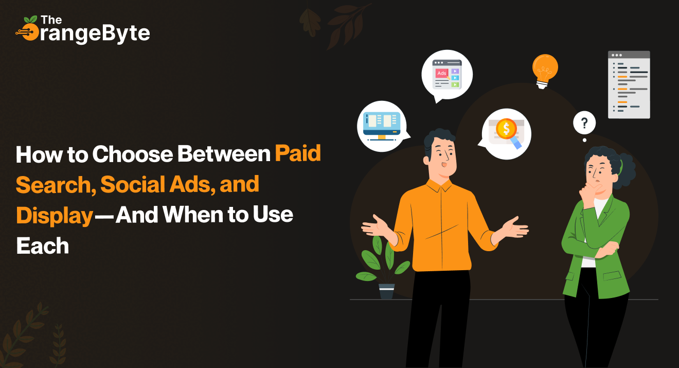 paid search social ads and display