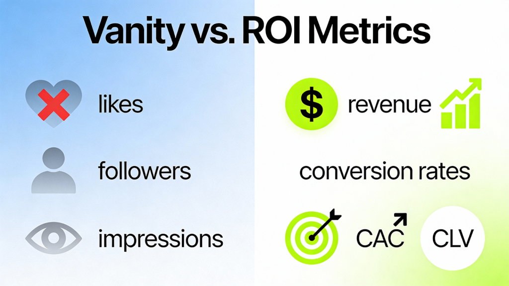 Vanity vs ROI Metrics